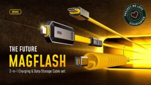 MagFlash modular 2-in-1 charging and data sync cable