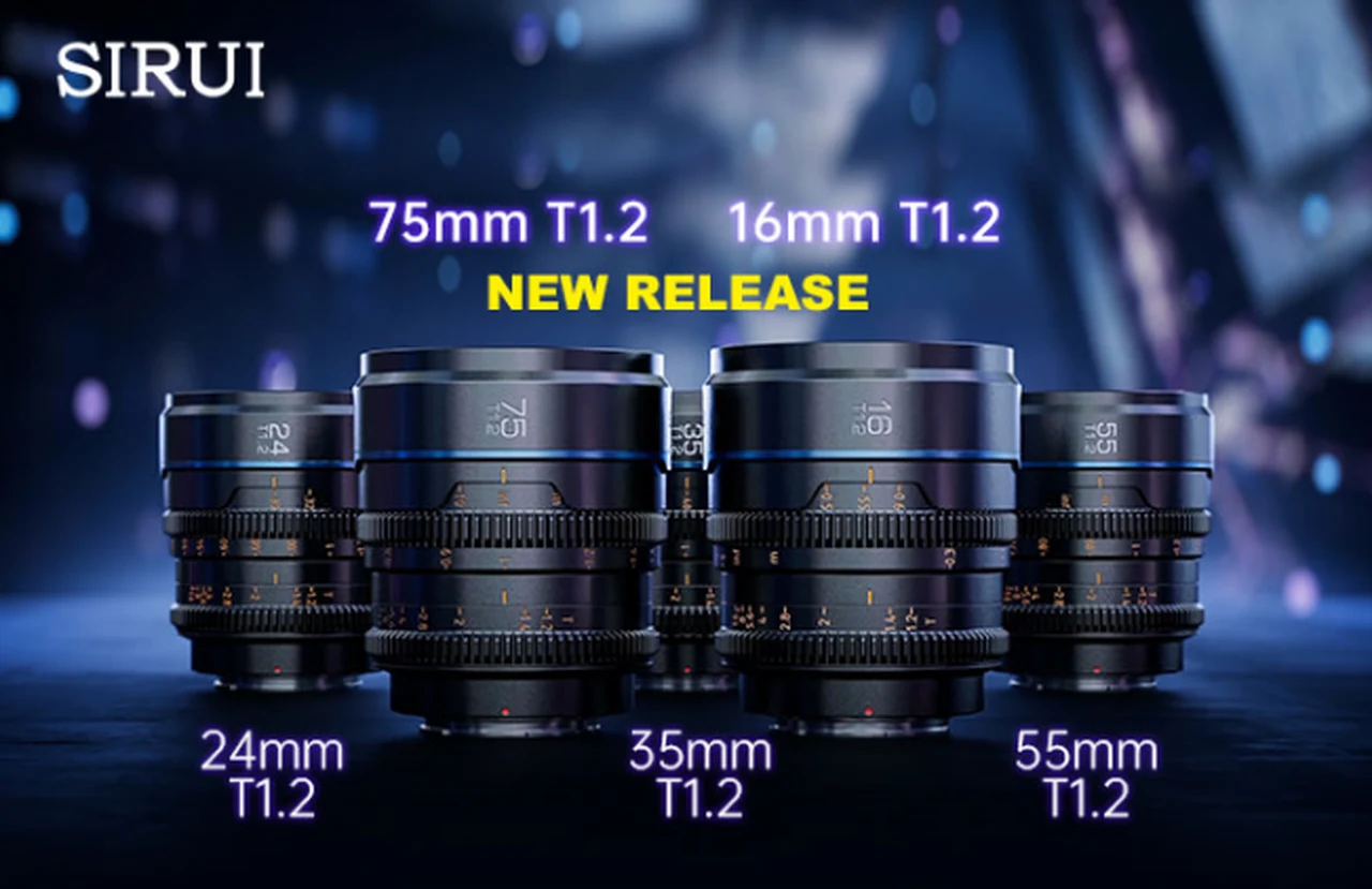 SIRUI Night Walker 16mm and 75mm T1.2 S35 camera lenses