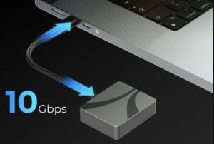 USB-C enclosure for M.2 2230 PCIe NVMe SSDs
