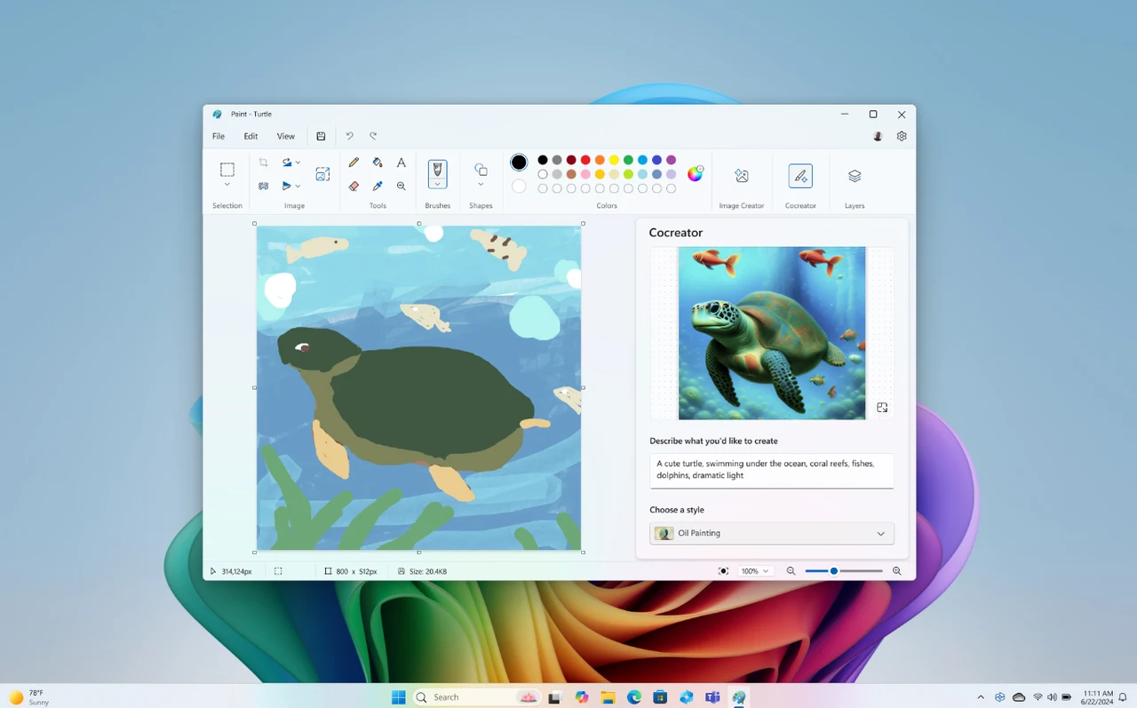 Windows Cocreate AI image creation and editing