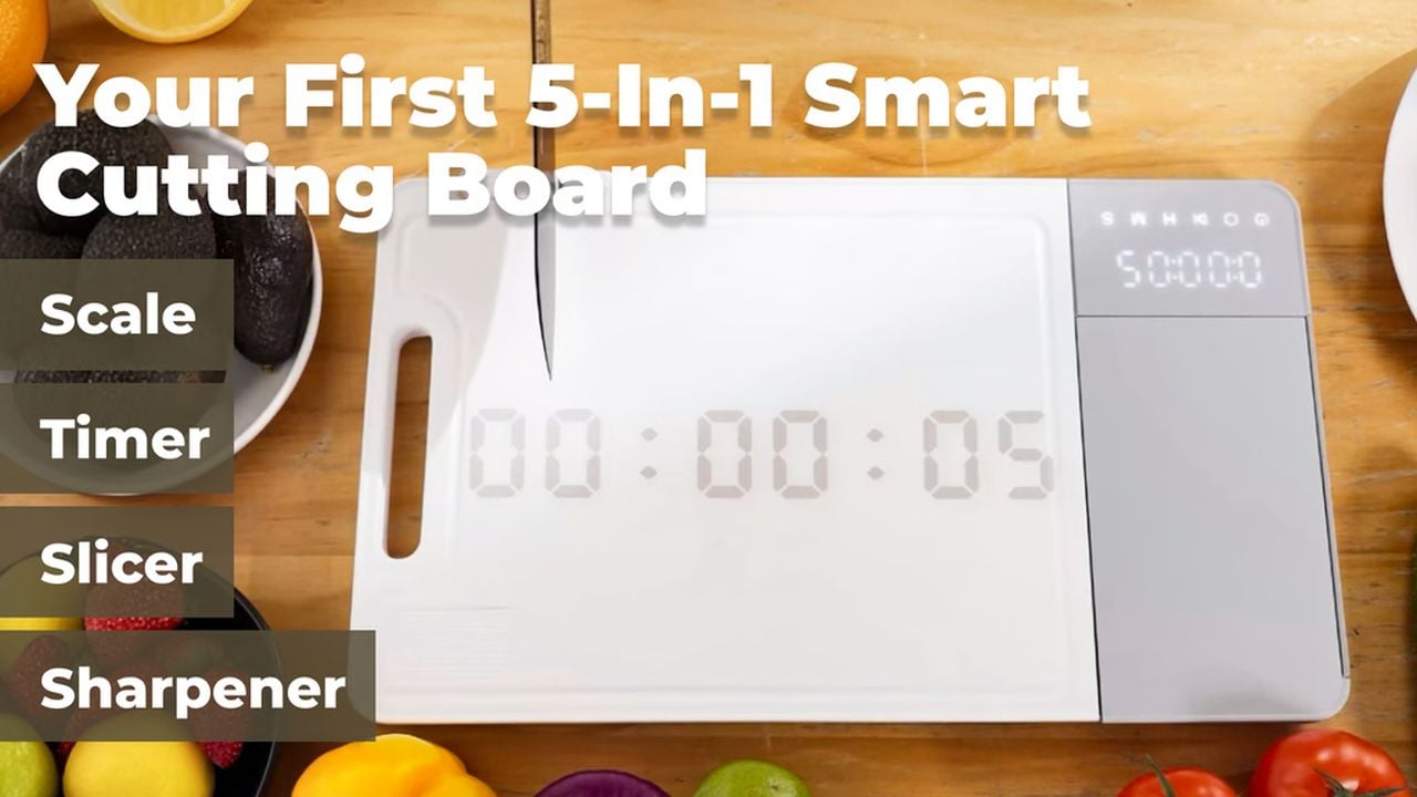 smart scales and chopping board