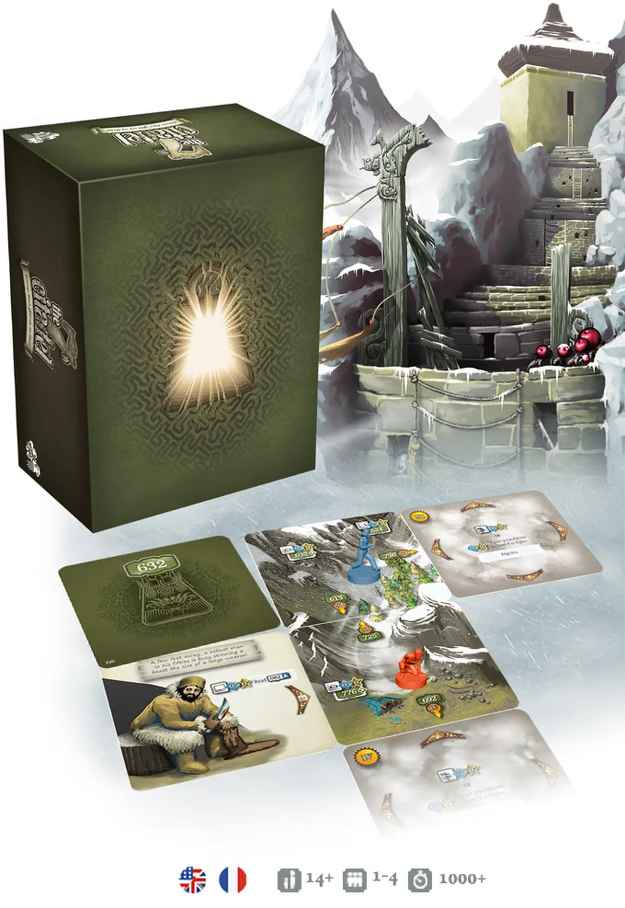 7th CITADEL adventure board game playing cards and presentation box
