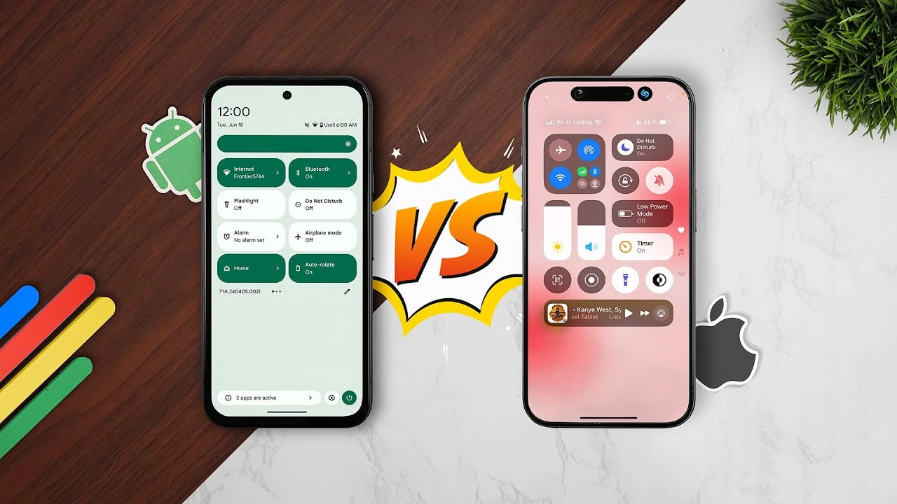 Android 15 vs iOS 18