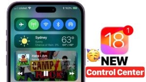 iOS 18 Control Center