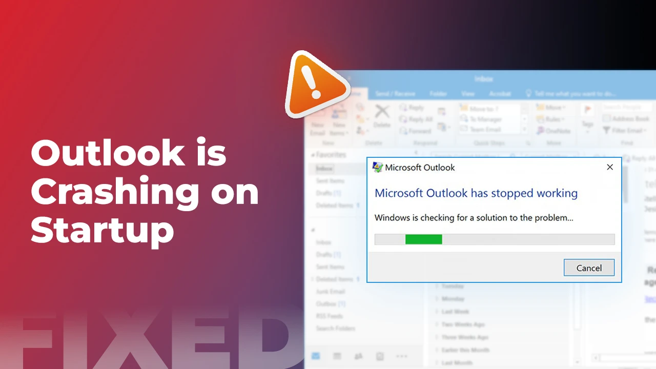 Outlook Crashing