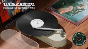 VIBESPIN portable vinyl record player