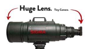 massive camera lens