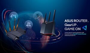 ASUS GearUP Console Booster wireless router bundle