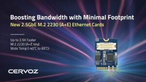 Cervoz 2-5GbE M2 2230 AE Ethernet Card
