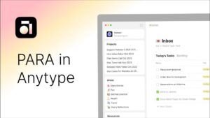 PARA helps you structure your digital documents and media