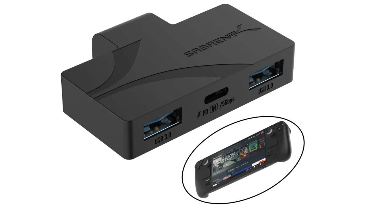 Steam Deck 3-Port Gaming Hub