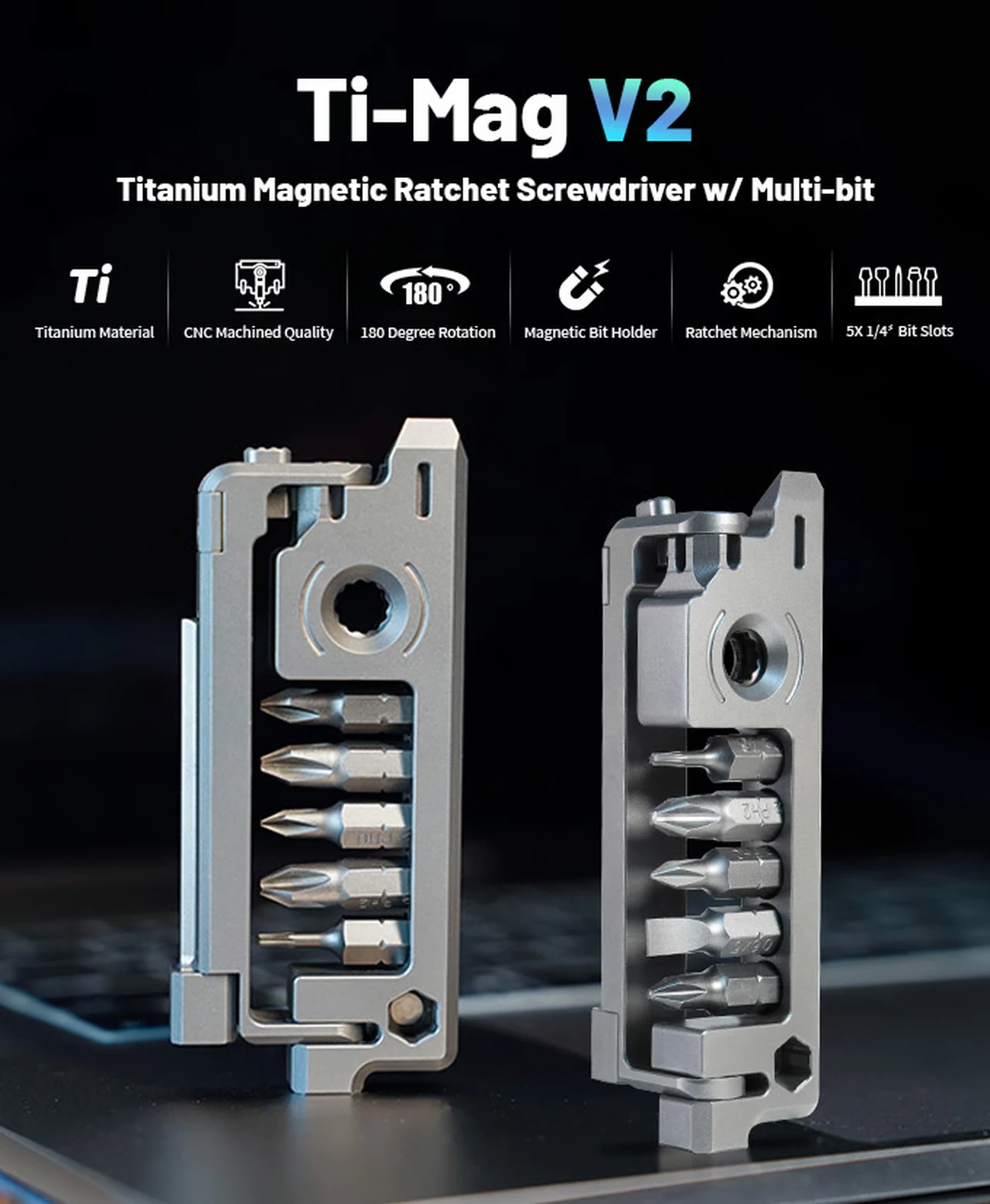 Ti-Mag V2 screwdriver Kickstarter