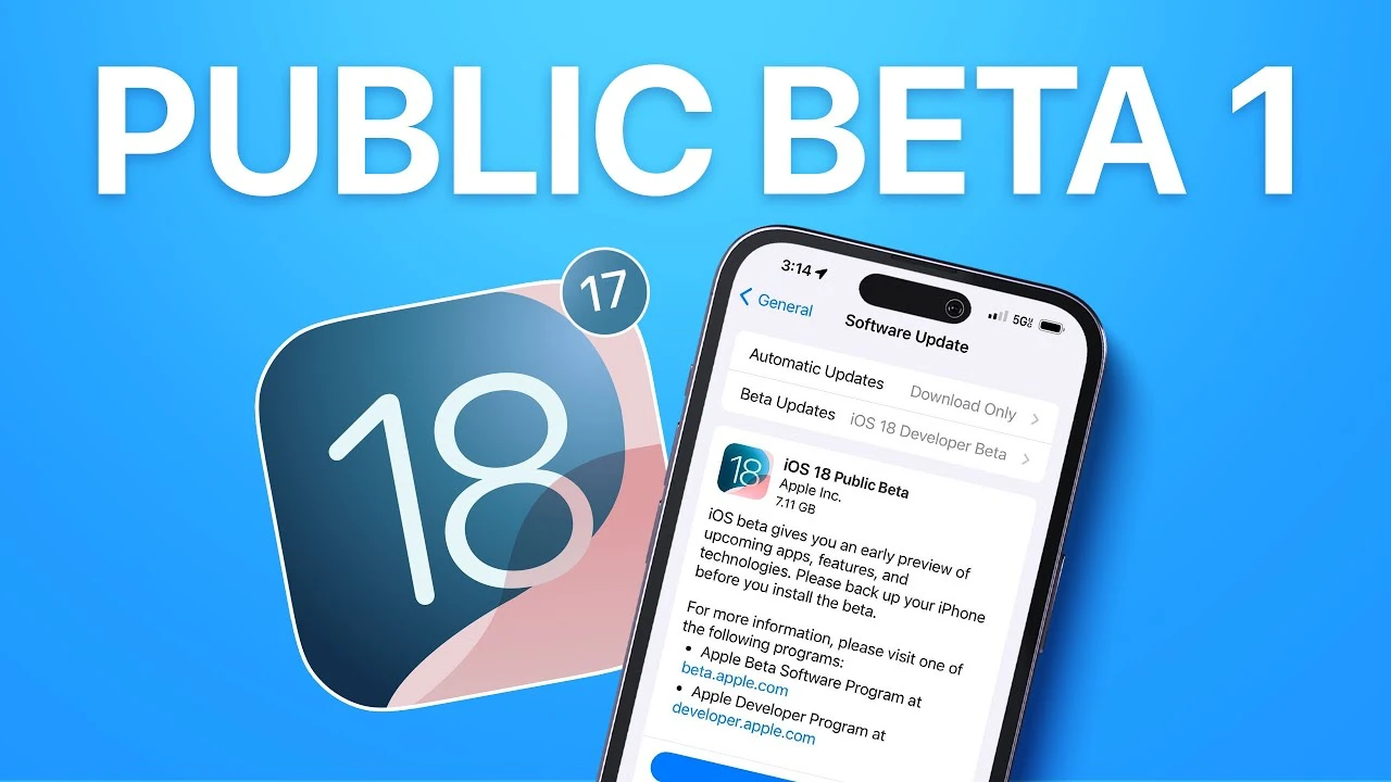 iOS 18 Public Beta 1