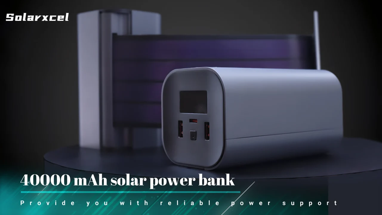retractable solar panel and power bank