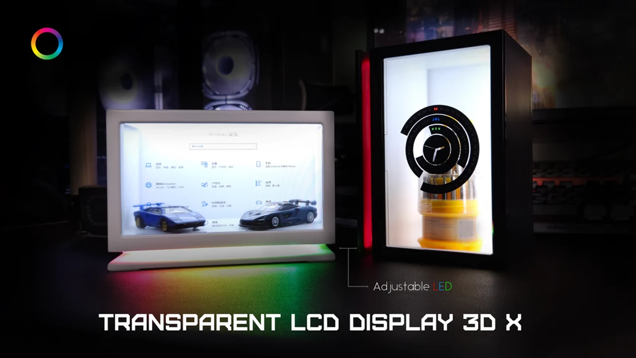 transparent screen display box