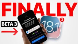 iOS 18.1 Beta 3