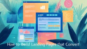 Creator made in website landing pages to improve sales