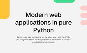 FastHTML Web Development for Python Developers