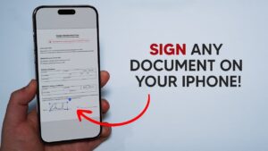 Sign Documents iPhone