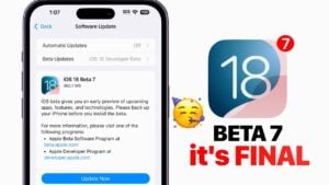 iOS 18 Developer Beta 7