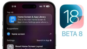 iOS 18 beta 8
