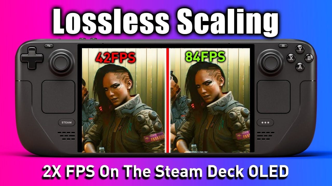 improving Steam Deck performance using losssless scaling
