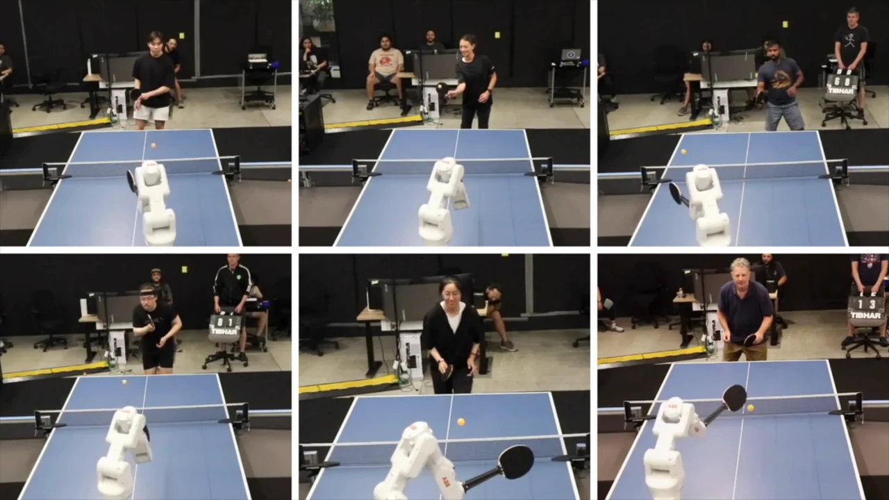 robotic table tennis champion