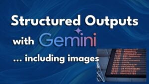 use Google Gemini to create structured JSON files