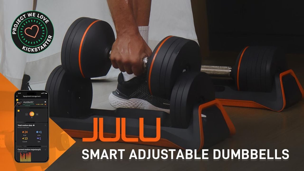 JULU smart dumbbells Kickstarter