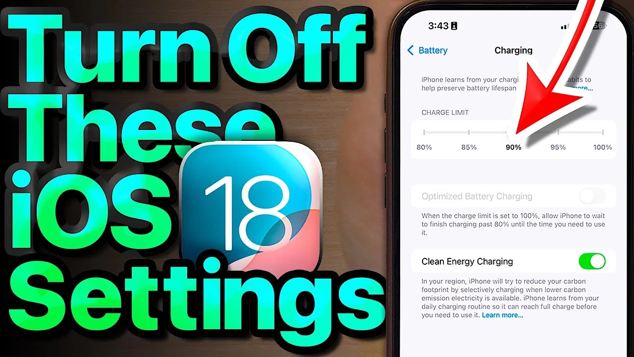 iOS 18 settings