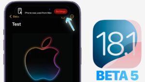 iOS 18.1 beta 5