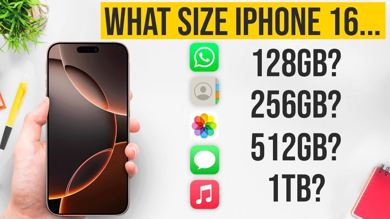 iPhone 16 Storage