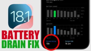 iOS 18.1 Battery Drain