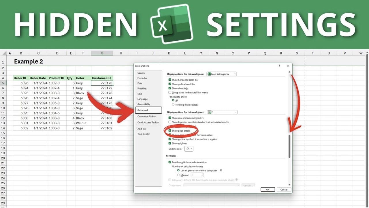 Boost Your Excel Skills with These Game-Changing Settings