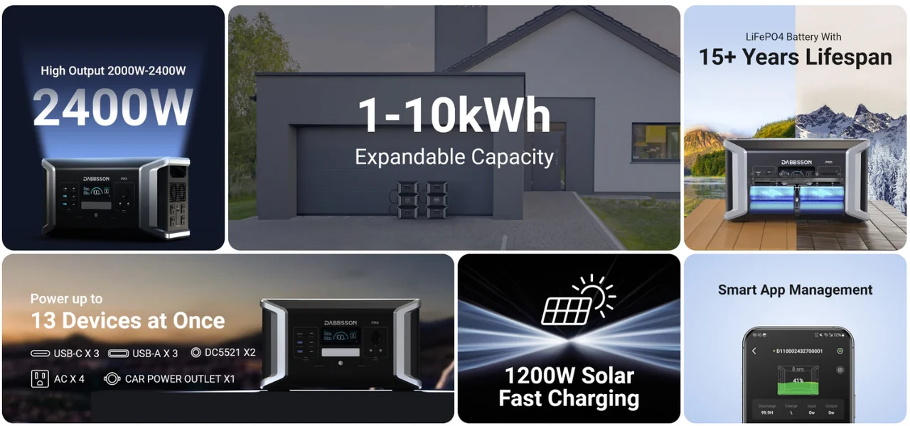 DBS1000 Pro power station features