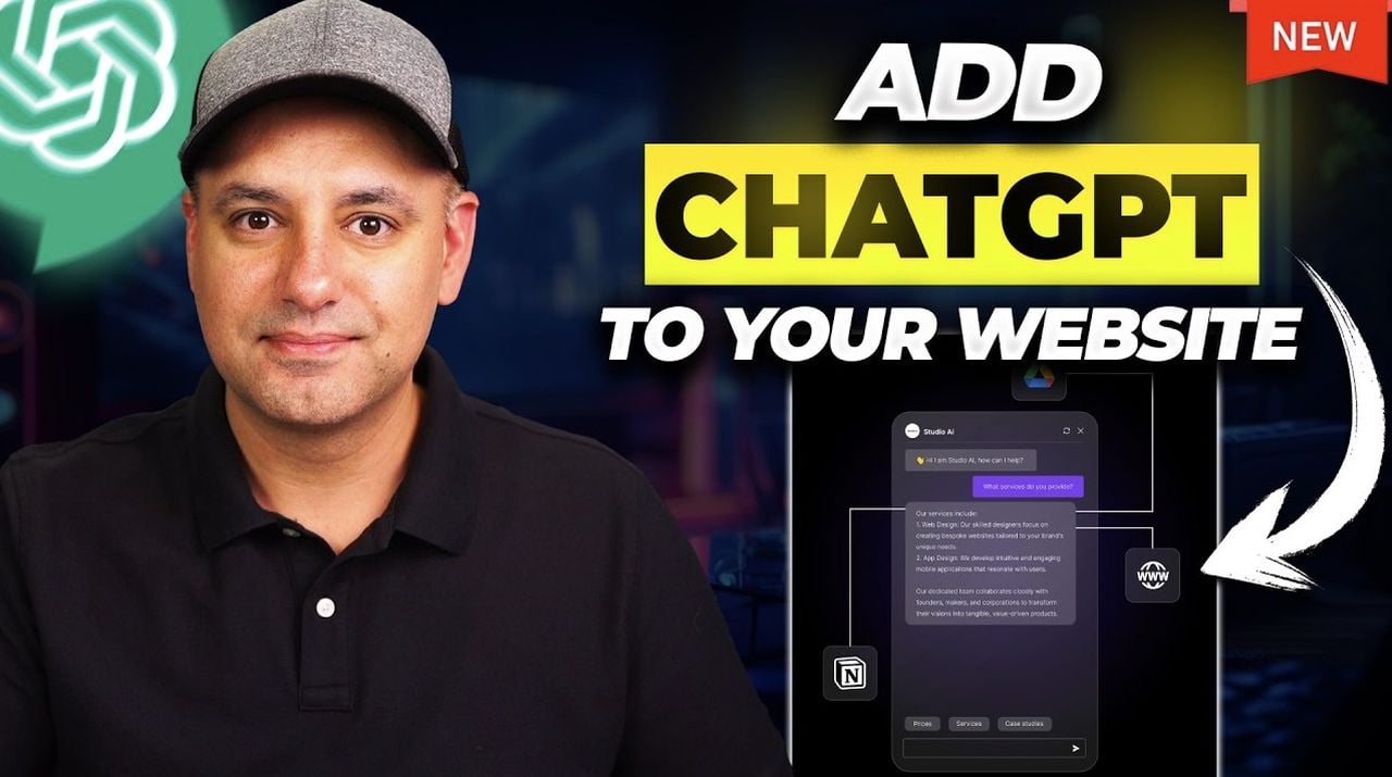 Easily add ChatGPT to your website as a chatbot