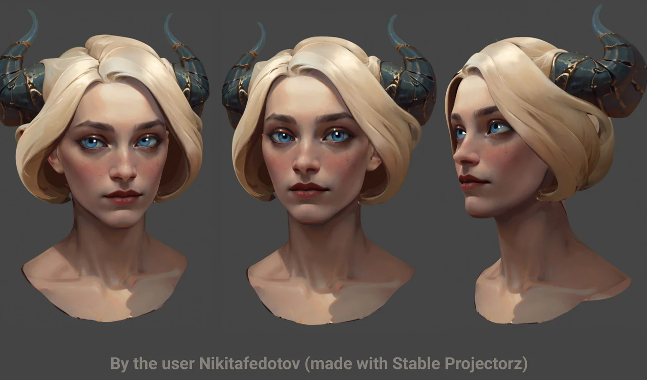 Easily apply textures to 3D models using Stable ProjectorZ