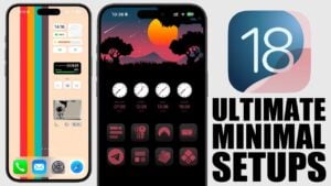 iOS 18 Minimal Home Screens
