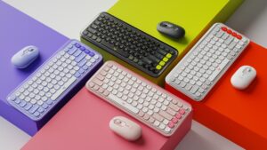 Logitech Colorful POP Icon Keyboard and Mouse