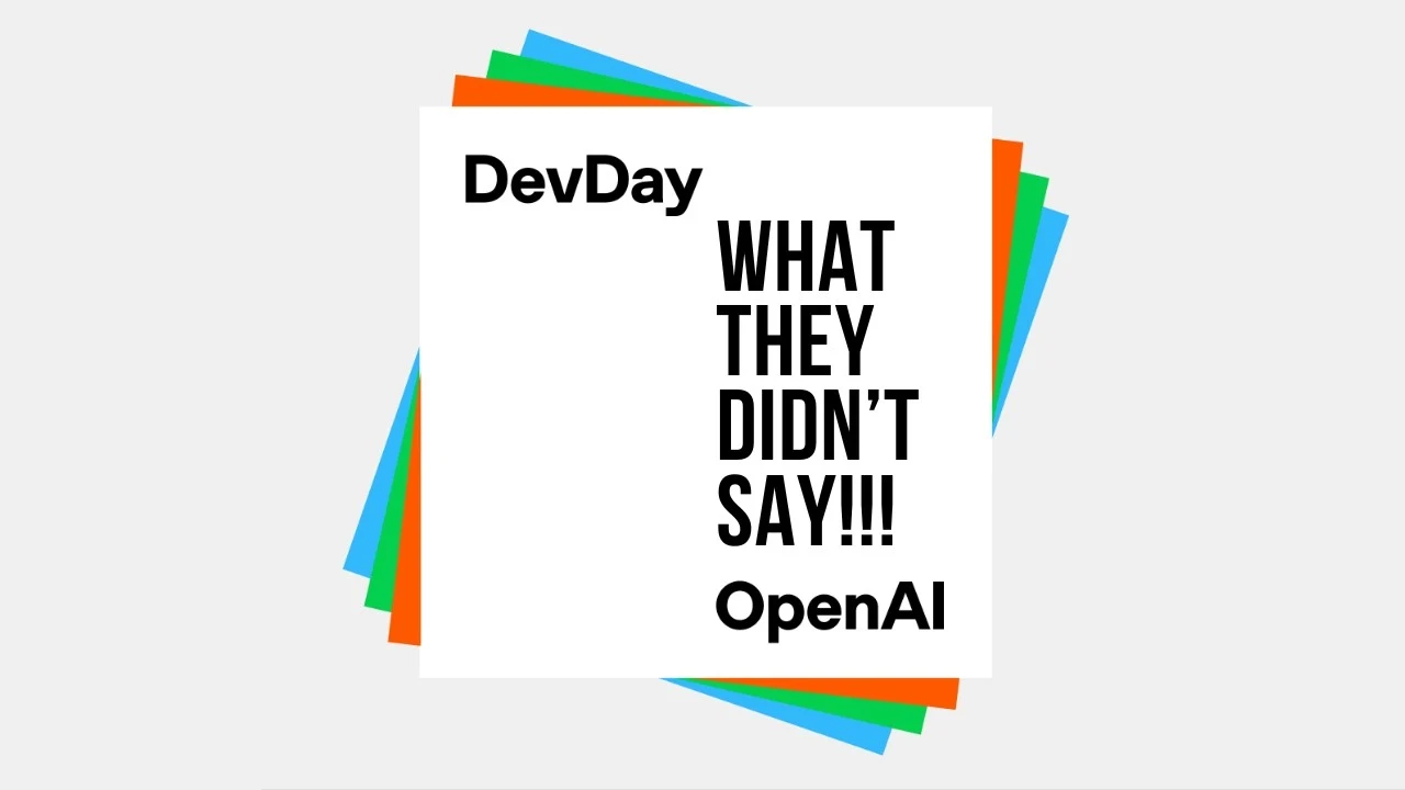 OpenAI DevDay 2024 What No One is Talking About