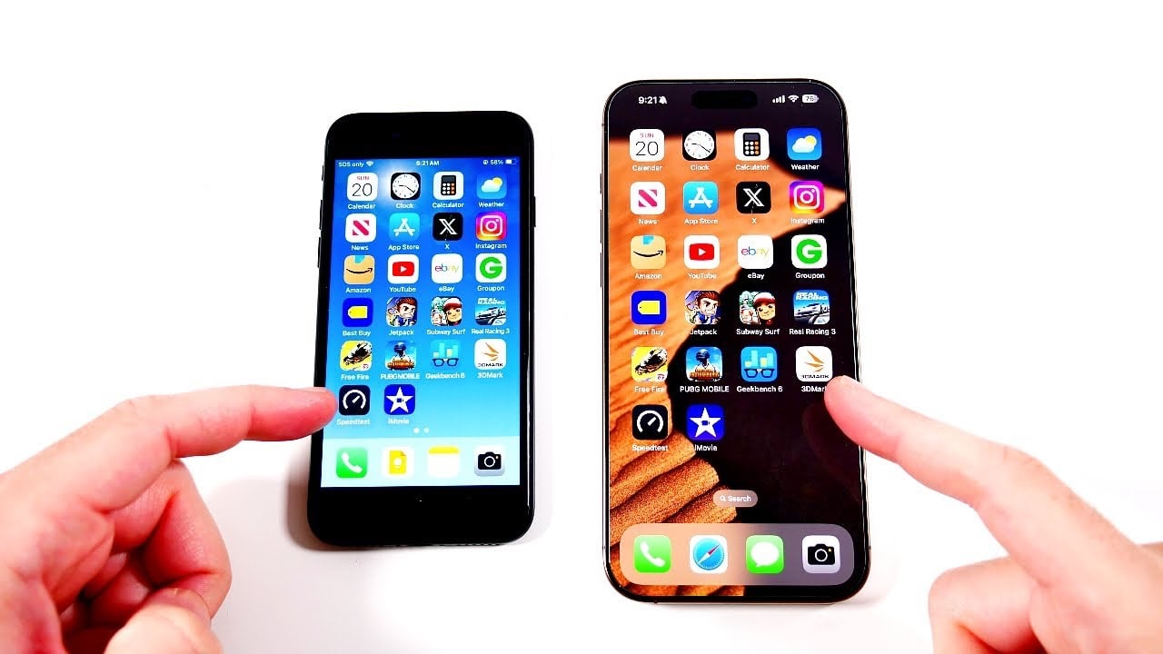 iPhone SE vs. iPhone 16 Pro Max Speed Test Showdown Geeky Gadgets