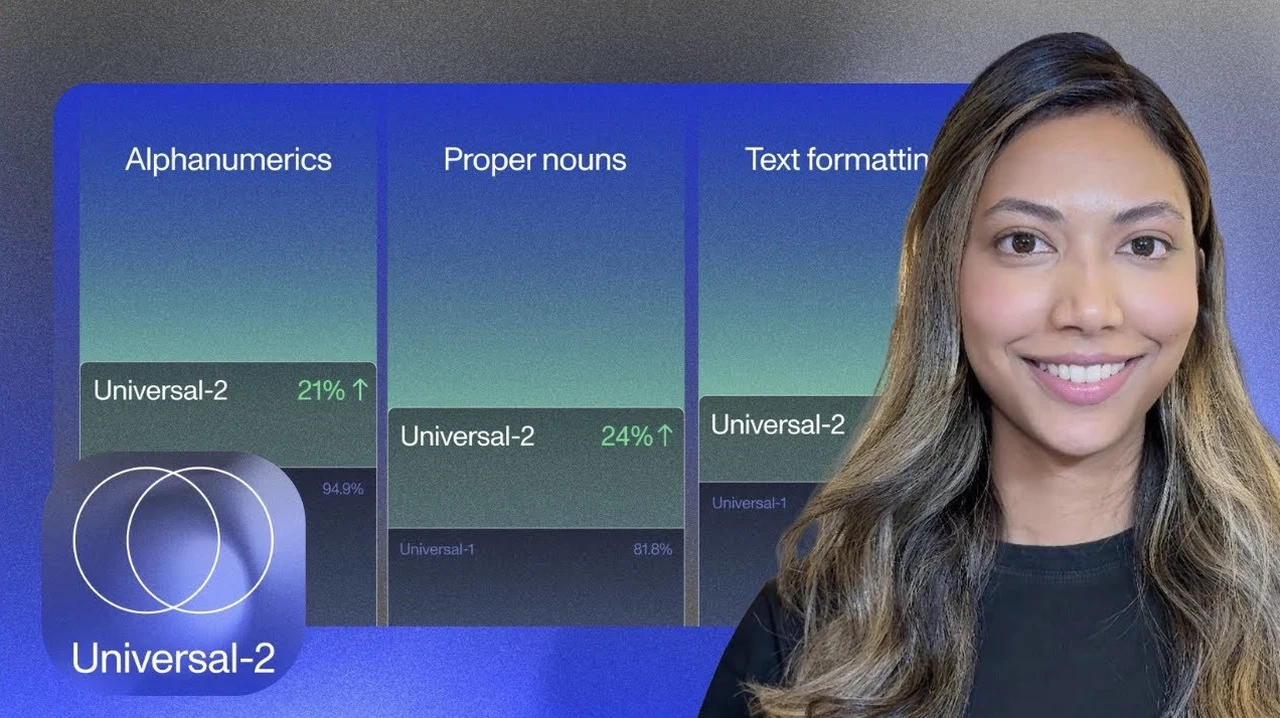 Universal 2 speech-to-text technology
