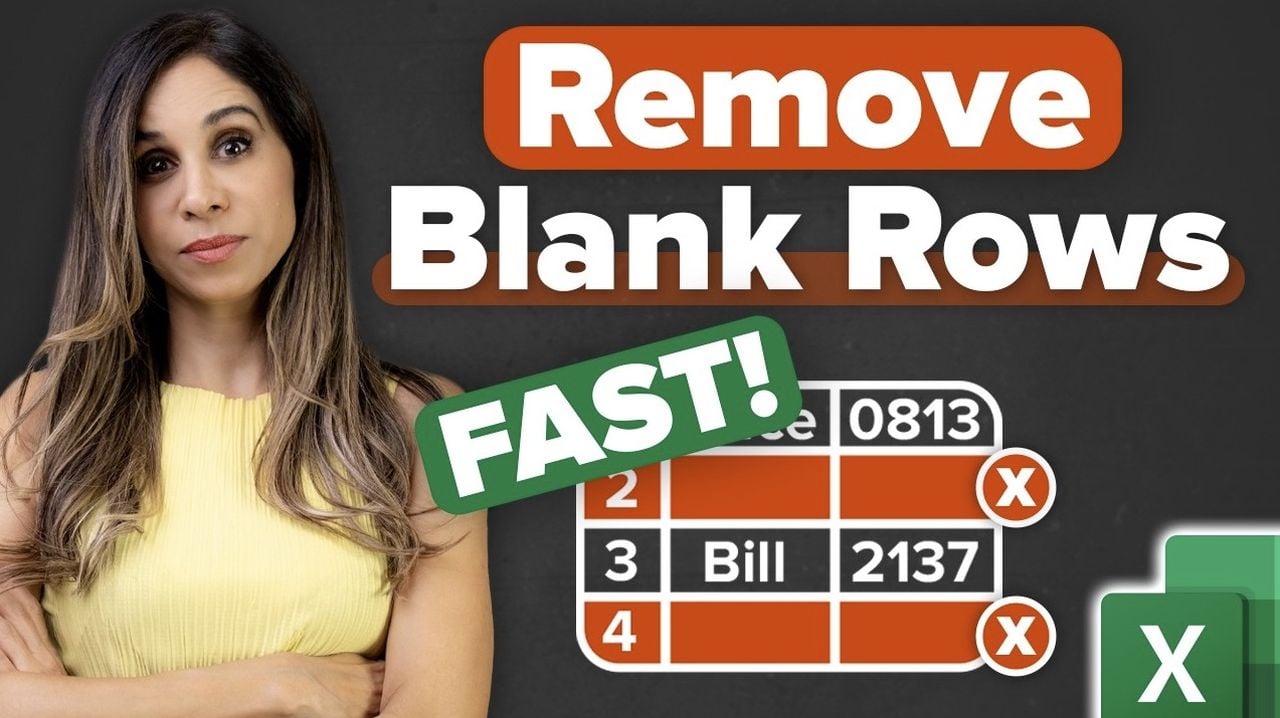 How to Erase Blank Rows in MS Excel