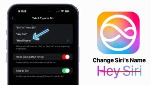 change siri name