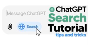 advanced search features ChatGPT