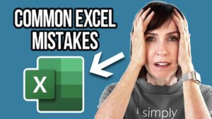 common Excel mistakes