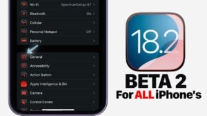 iOS 18.2 beta 2