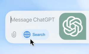 ChatGPT web search feature