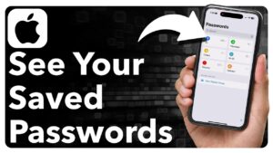 See saved passwords iPhone