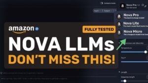 Amazon Nova AI use cases and pricing